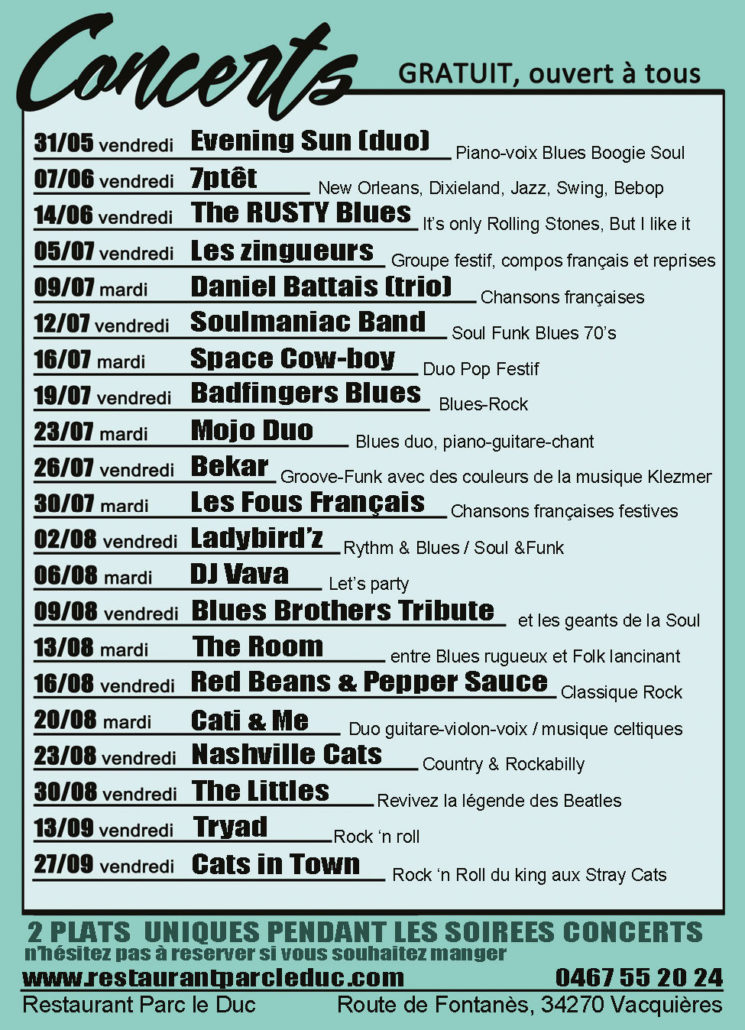 flyer concerts 2019