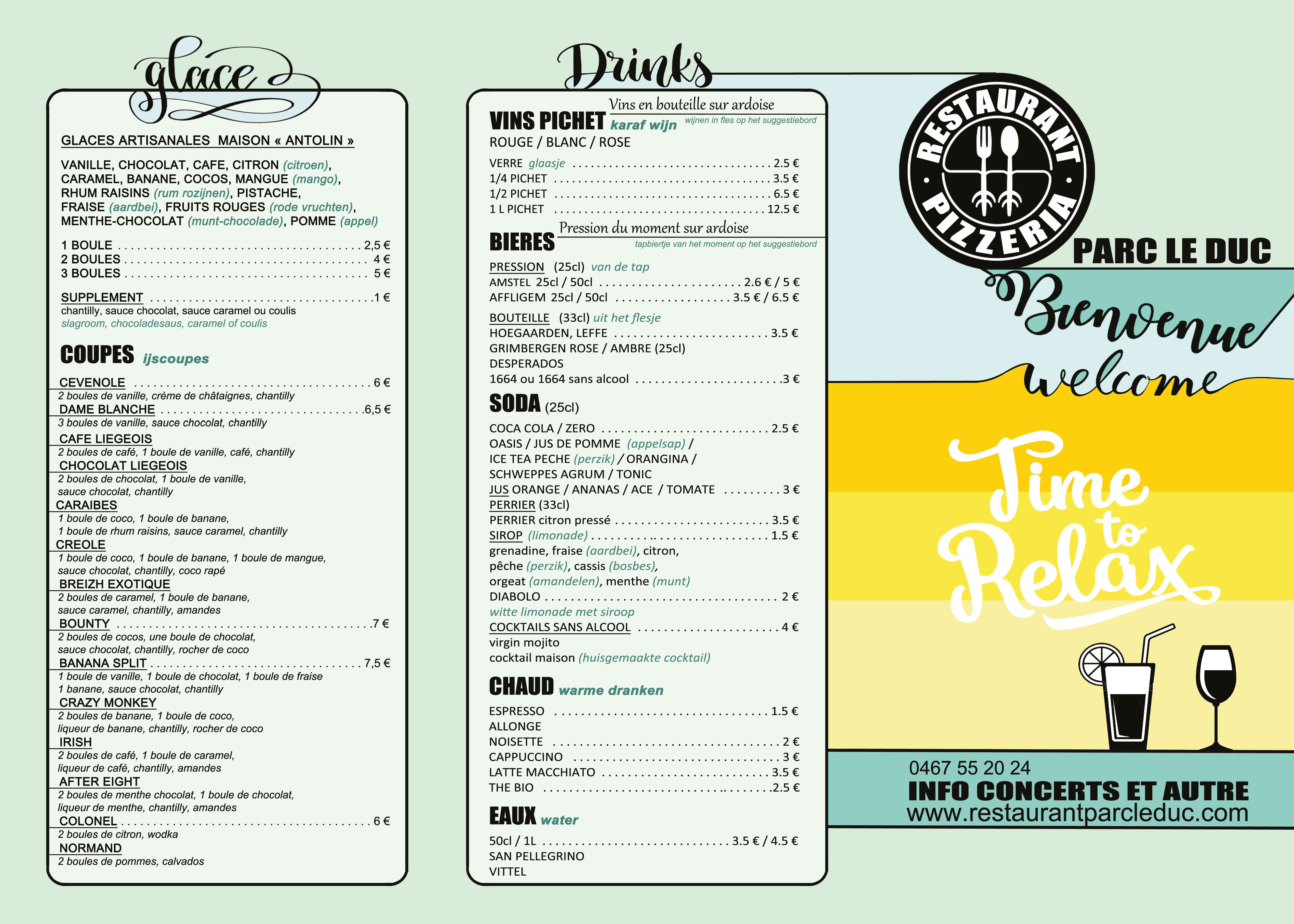 MENU ETE 1