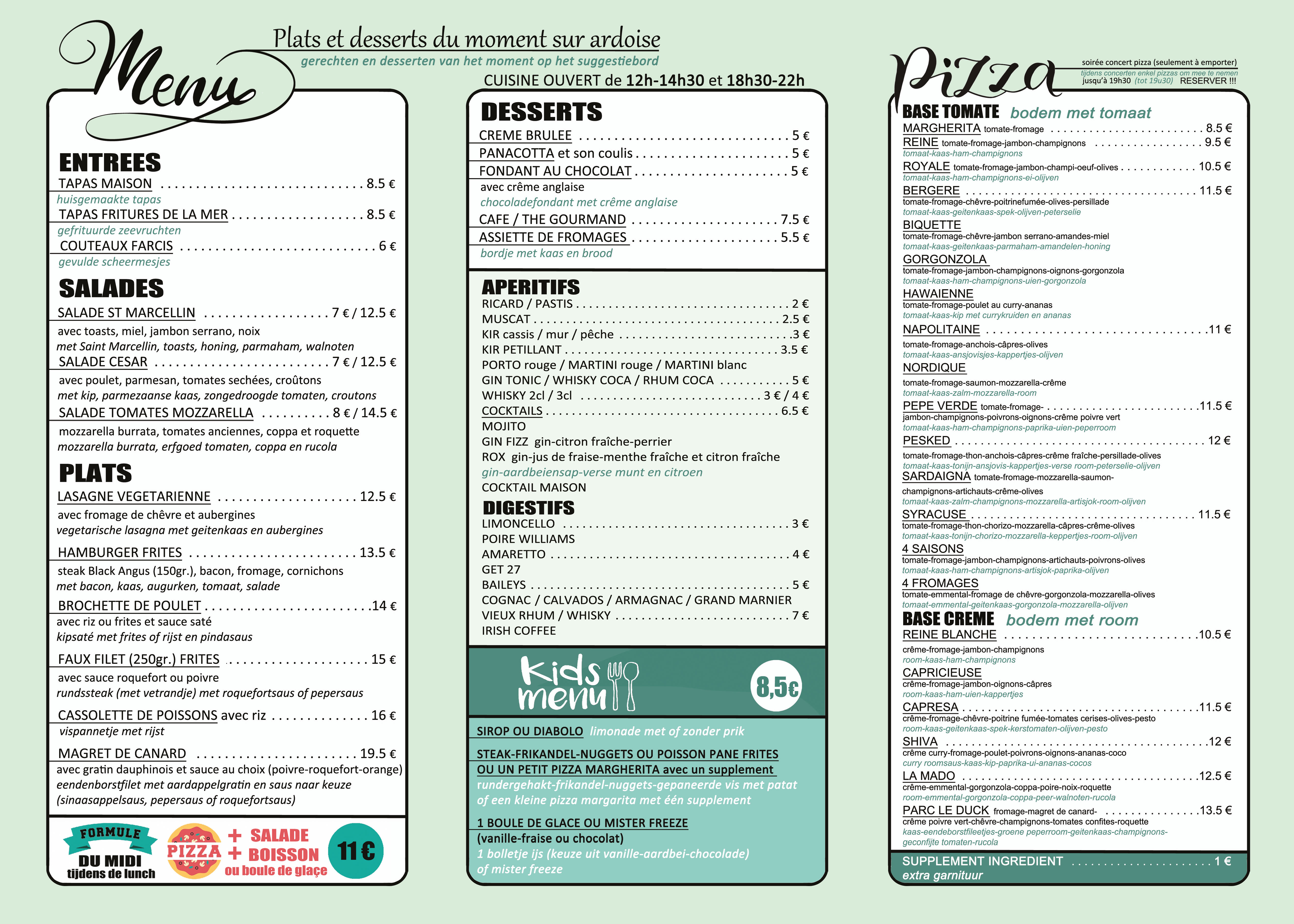 MENU ETE 2